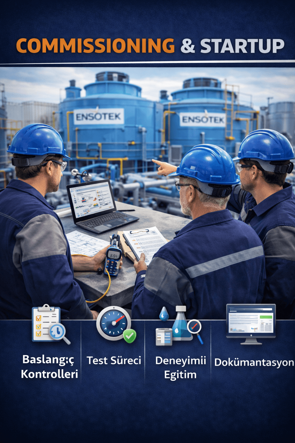 Kühlturm Inbetriebnahme und Training