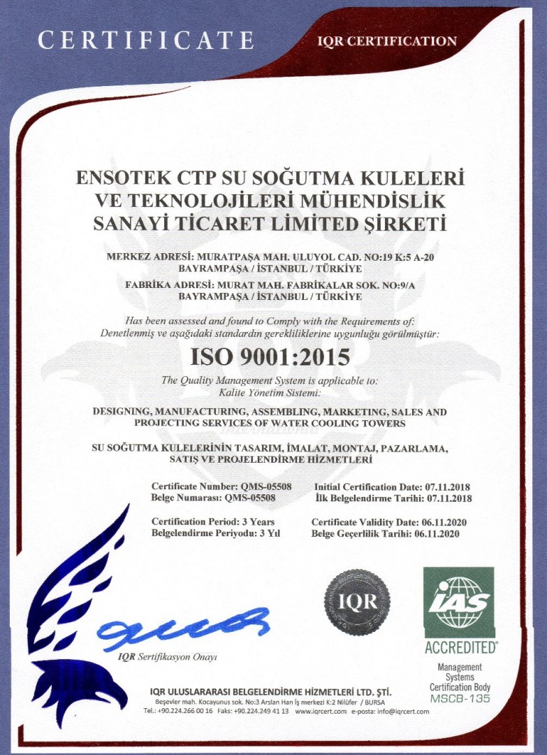 ISO 9001 Zertifikat